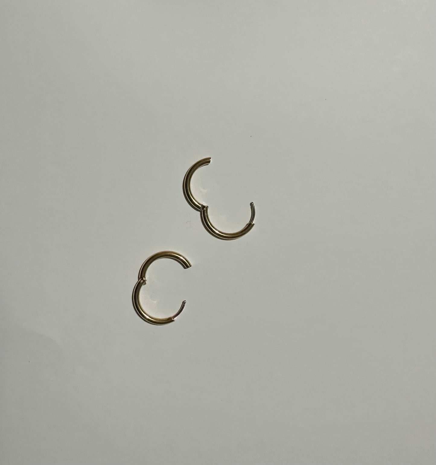 circle huggie earrings